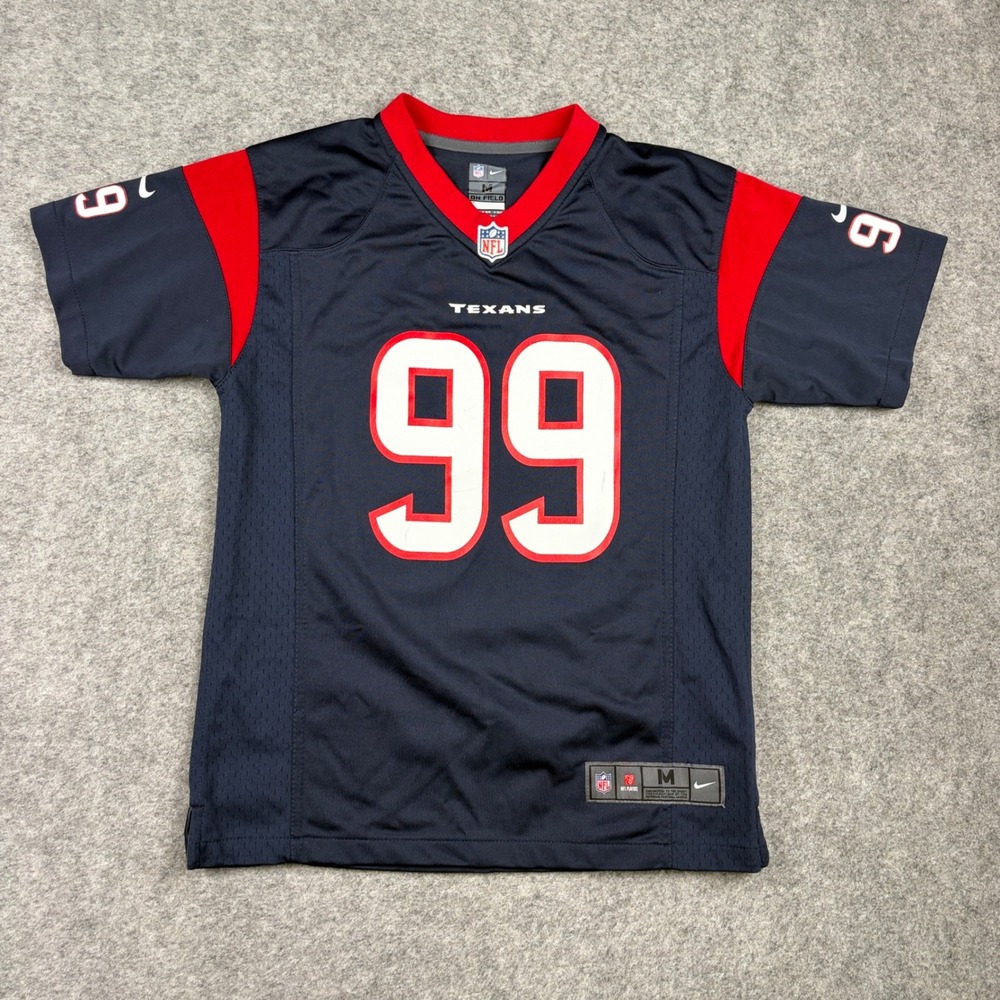 Nike NFL Jersey Youth Medium Blue Houston Texans JJ Watt 99 On Field Football